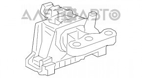 Подушка двигателя правая Chevrolet Volt 16-