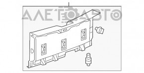 Capacul portbagajului Chevrolet Volt 16- negru