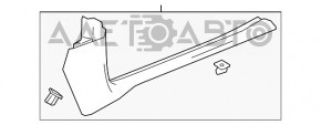 Capacul pragului din față dreapta pentru Chevrolet Volt 16- negru