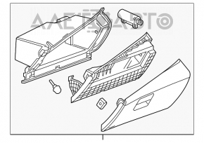 Перчаточный ящик, бардачок Chevrolet Volt 16- черн, царапины