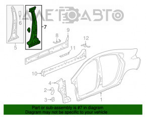 Bara caroserie centrală dreapta Chevrolet Volt 16-