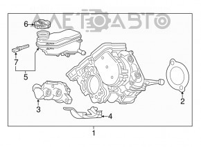 Главный тормозной цилиндр в сборе Chevrolet Volt 16-