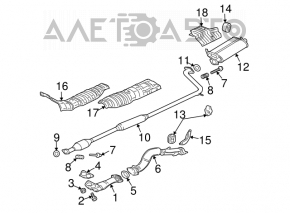 Tubul de admisie scurt pentru Mitsubishi Galant 04-12