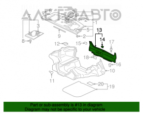 Capacul portbagajului pentru Mitsubishi Galant 04-12 este uzat