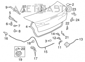 Плафон освещения багажник Mitsubishi Galant 04-12