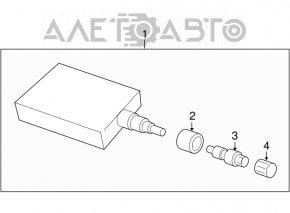 Senzor de presiune a roților Mitsubishi Galant 04-12