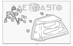 Lampa exterioară aripă stângă Mitsubishi Galant 07-12 restilizat.