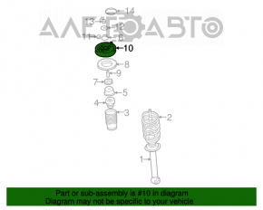 Suport amortizor spate dreapta Mitsubishi Galant 04-12