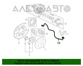 Датчик ABS задний правый Mitsubishi Galant 04-12