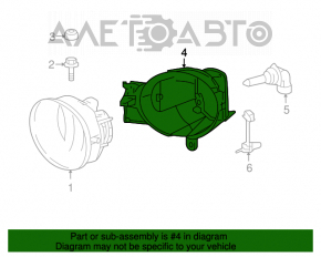 Suportul drept al farului Toyota Avalon 05-07