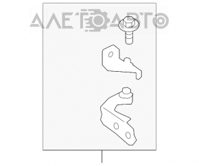 Buclele ușii inferioare din spate, dreapta, pentru Ford Fusion mk5 13-20.