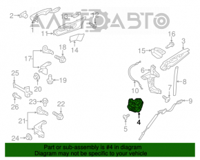 Blocare ușă spate dreapta Ford Fusion mk5 13-20