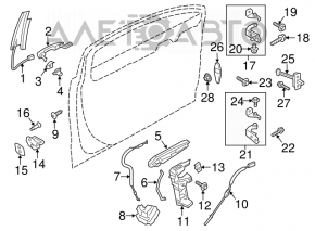 Blocare ușă față stânga Ford Fusion mk5 13-20