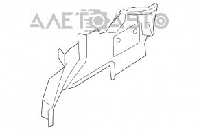 Capacul arcului stâng Ford Fusion mk5 13-20 are prinderea ruptă.