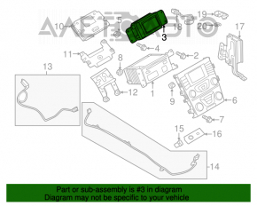 Monitor, afișaj Ford Fusion mk5 13-20 SYNC 1