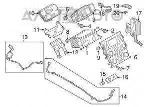 Monitor, afișaj Ford Fusion mk5 13-20 SYNC 1