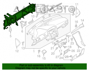 Tubul de subtorpilor pentru Ford Fusion mk5 13-20