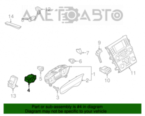 Управление фарами Ford Fusion mk5 13-20 без птф, с автосветом