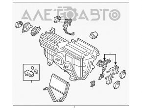 Корпус печки голый Ford Fusion mk5 13-20 под manual, слом креп