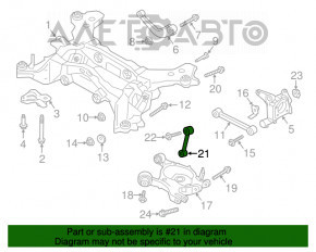 Maneta verticală spate stânga Ford Fusion mk5 13-20 FWD sub conic.