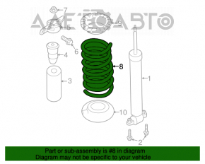 Arc spate stânga Ford Fusion mk5 13-20 rigiditate albă roz.