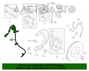 Датчик ABS передний левый Ford Fusion mk5 13-20