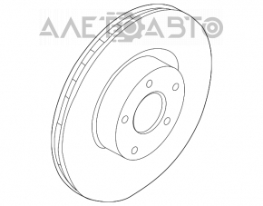 Placă de frână față stânga Ford Fusion mk5 13-20 plug-in 316/28mm