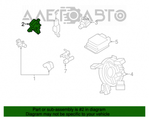 Датчик подушки безопасности дверь левый Lincoln MKZ 13-16