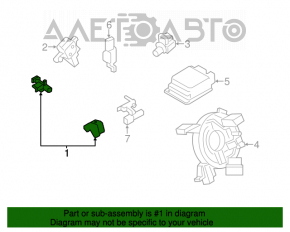 Senzor airbag spate stânga Ford Fusion mk5 13-16