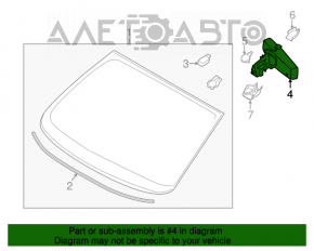 Oglindă interioară Ford Fusion mk5 13-16 cu control, cu senzor de ploaie