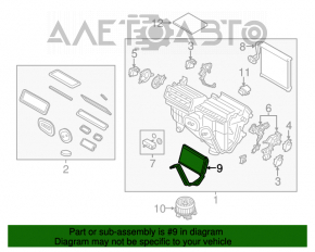 Radiatorul încălzitorului pentru Lincoln Nautilus 19-23