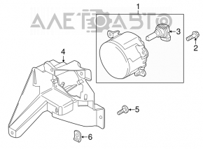 Кронштейн птф левый Ford Fusion mk5 13-16 новый неоригинал SIGNEDA