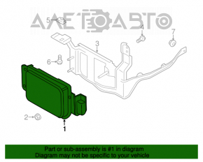 Radarul de croazieră Ford Fusion mk5 13-16