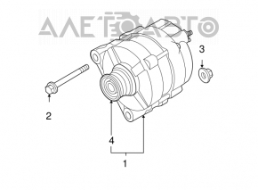 Generatorul Nissan Versa 1.8 10-12 benzina.