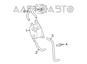 Radiatorul de ulei pentru cutia de viteze automată a Toyota Camry v50 12-14 SUA, nou, original OEM