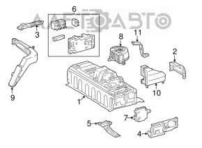 Ventilatorul VVB Toyota Camry v55 15-17 hibrid SUA