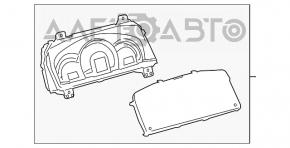 Щиток приборов Toyota Camry v50 12-14 hybrid usa