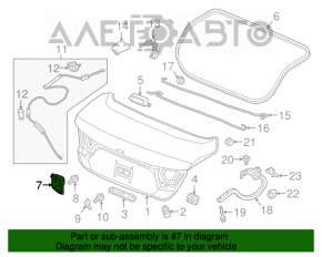Замок крышки багажника Honda Clarity 18-21 usa