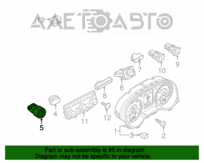 Controlul luminii pentru VW Passat B7 12-15 SUA sub PTF