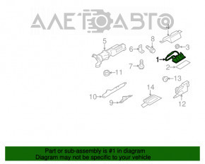 Кнопка открытия багажника Audi A6 C7 12-18 без камеры