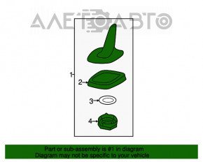 Antena aripă VW Beetle 12-19 fără fir