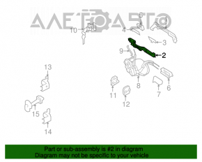 Mecanismul manetei ușii din fața dreapta Infiniti G25 G35 G37 4d 06-14