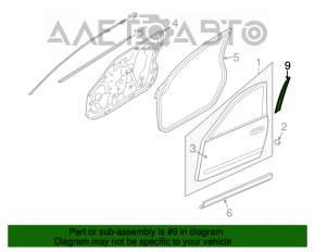 Накладка двери боковая передняя левая Infiniti G25 G35 G37 4d 06-14