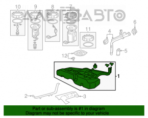 Rezervor de combustibil Honda Accord 13-17