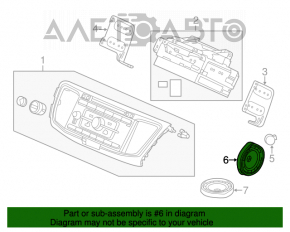 Difuzor spate stânga Honda Accord 13-17