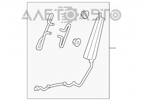 Airbagul pentru scaunul drept al mașinii Honda Accord 13-17.