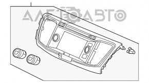 Монитор, дисплей верхний информационный Honda Accord 13-17