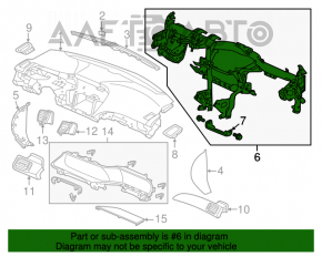 Tubul de subtorpilor pentru Honda Accord 13-17