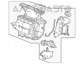 Corpul gol al aerului condiționat, partea stângă a Honda Accord 13-17