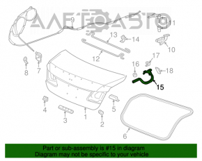 Петля крышки багажника левая Honda Accord 13-17